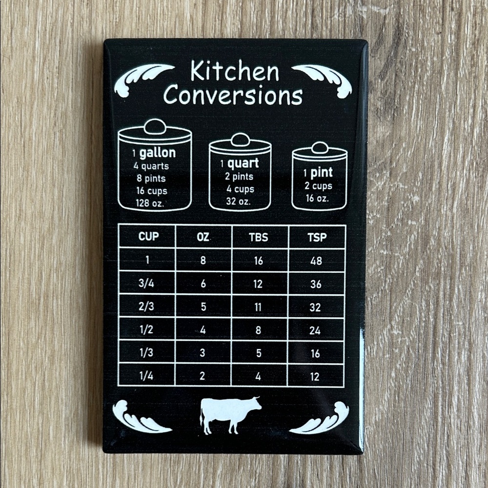 Kitchen Conversions Ceramic Magnet - Black